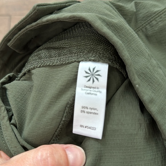 Athleta Trekkie Cargo Short 4" Darker Forest Green | 2 - Picture 5 of 5